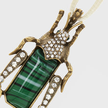 Load image into Gallery viewer, Jeweled insect hanging ornaments, ruby and emerald