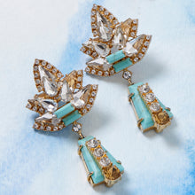 Load image into Gallery viewer, Starburst earrings, turquoise