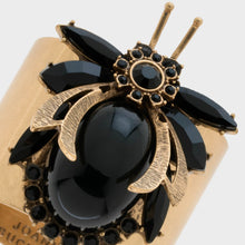 Load image into Gallery viewer, Vintage bug napkin rings, black, set of two