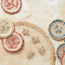 Load image into Gallery viewer, Straw bee placemat, set of four