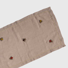 Load image into Gallery viewer, Embroidered sparkle bee table runner