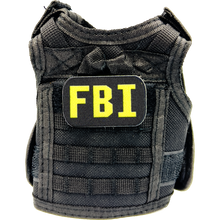 Load image into Gallery viewer, BL1-014 FBI SPECIAL AGENT Tactical Beverage Bottle or Can Cooler Vest with removable patches perfect gift for Challenge Coin collectors