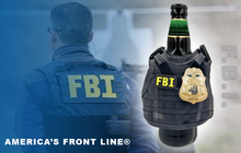 Load image into Gallery viewer, BL1-014 FBI SPECIAL AGENT Tactical Beverage Bottle or Can Cooler Vest with removable patches perfect gift for Challenge Coin collectors