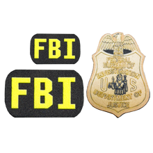 Load image into Gallery viewer, BL1-014 FBI SPECIAL AGENT Tactical Beverage Bottle or Can Cooler Vest with removable patches perfect gift for Challenge Coin collectors