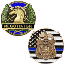 Load image into Gallery viewer, GL13-007 FBI Special Agent Intel Analyst Federal Bureau Investigations Challenge Coin Negotiator