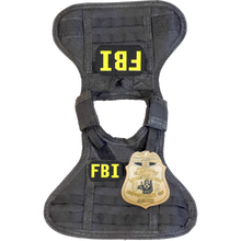 Load image into Gallery viewer, BL1-014 FBI SPECIAL AGENT Tactical Beverage Bottle or Can Cooler Vest with removable patches perfect gift for Challenge Coin collectors