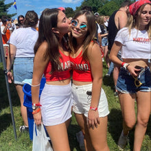 Load image into Gallery viewer, Maryland Terps Red Crop Tank Top