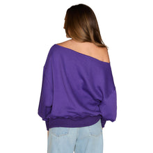 Load image into Gallery viewer, LSU Off the Shoulder Sweatshirt