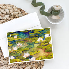 Load image into Gallery viewer, Waterlillies by Ferris Hotard Greeting Cards -  Blank Note Cards – 8-Pack of Artist-Designed Cards with Envelopes