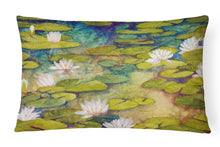 Load image into Gallery viewer, Waterlillies by Ferris Hotard Canvas Fabric Decorative Pillow