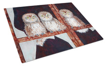Load image into Gallery viewer, Owls by Ferris Hotard Glass Cutting Boards – Durable, Decorative Kitchen Art Large