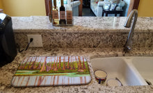 Load image into Gallery viewer, Bayou by Ferris Hotard Dish Drying Mat – Absorbent, Artistic Kitchen Essentials