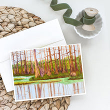 Load image into Gallery viewer, Bayou by Ferris Hotard Greeting Cards -  Blank Note Cards – 8-Pack of Artist-Designed Cards with Envelopes