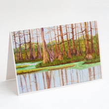 Load image into Gallery viewer, Bayou by Ferris Hotard Greeting Cards -  Blank Note Cards – 8-Pack of Artist-Designed Cards with Envelopes
