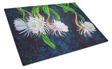 Load image into Gallery viewer, Night Blooming Cereus by Ferris Hotard Glass Cutting Boards – Durable, Decorative Kitchen Art Large