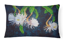 Load image into Gallery viewer, Night Blooming Cereus by Ferris Hotard Canvas Fabric Decorative Pillow