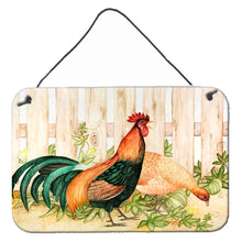 Load image into Gallery viewer, Chicken and Rooster by Ferris Hotard Wall or Door Hanging Prints