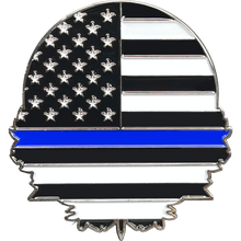 Load image into Gallery viewer, BL16-009 FHP Florida Highway Patrol Trooper Thin Blue Line Police Challenge Coin