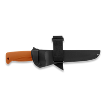 Load image into Gallery viewer, Peltonen M95 Ranger Puukko Black Cerakote Orange Handle FJP140