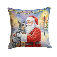 Load image into Gallery viewer, Australian Cattle Dog with Santa Claus Throw Pillow