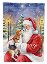 Load image into Gallery viewer, Beagle with Santa Claus House Flag