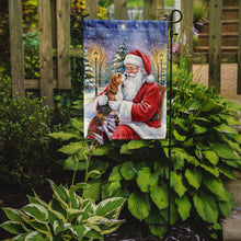 Load image into Gallery viewer, Beagle with Santa Claus Garden Flag