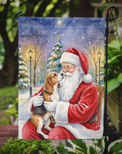 Load image into Gallery viewer, Beagle with Santa Claus Garden Flag
