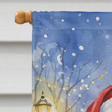 Load image into Gallery viewer, Bernedoodle with Santa Claus House Flag