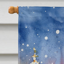 Load image into Gallery viewer, Bichon Frise with Santa Claus House Flag