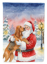 Load image into Gallery viewer, Bloodhound with Santa Claus Garden Flag