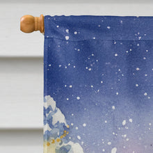Load image into Gallery viewer, Border Collie with Santa Claus House Flag