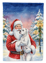 Load image into Gallery viewer, White Boxer with Santa Claus House Flag