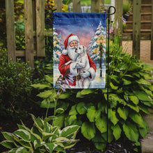 Load image into Gallery viewer, White Boxer with Santa Claus Garden Flag