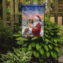 Load image into Gallery viewer, Boxer with Santa Claus Garden Flag