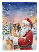 Load image into Gallery viewer, Boxer with Santa Claus Garden Flag