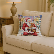 Load image into Gallery viewer, Boykin Spaniel with Santa Claus Throw Pillow