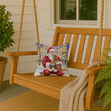 Load image into Gallery viewer, Boykin Spaniel with Santa Claus Throw Pillow