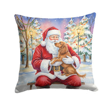 Load image into Gallery viewer, Boykin Spaniel with Santa Claus Throw Pillow