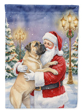 Load image into Gallery viewer, Bullmastiff with Santa Claus Garden Flag