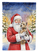 Load image into Gallery viewer, Cairn Terrier with Santa Claus House Flag