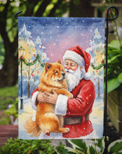 Load image into Gallery viewer, Chow Chow with Santa Claus Garden Flag