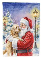 Load image into Gallery viewer, Cockapoo with Santa Claus House Flag