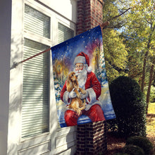 Load image into Gallery viewer, Cocker Spaniel with Santa Claus House Flag