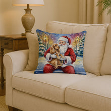 Load image into Gallery viewer, Cocker Spaniel with Santa Claus Throw Pillow