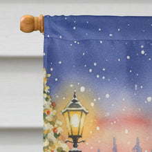 Load image into Gallery viewer, Black and Tan Dachshund with Santa Claus House Flag