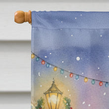 Load image into Gallery viewer, Fawn Doberman Pinscher with Santa Claus House Flag