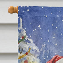 Load image into Gallery viewer, English Setter with Santa Claus House Flag