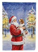 Load image into Gallery viewer, English Setter with Santa Claus House Flag