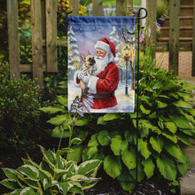 Load image into Gallery viewer, French Bulldog with Santa Claus Garden Flag