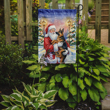 Load image into Gallery viewer, German Shepherd with Santa Claus Garden Flag